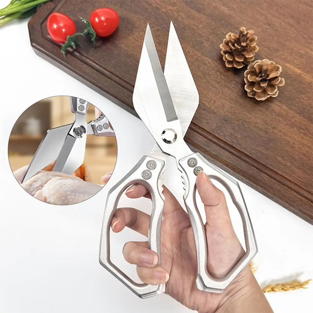 Heavy Duty Kitchen Shears Stainless Steel Chef Shears Multifunctional Cooking Scissors for Meat Vegetables Nuts Bags